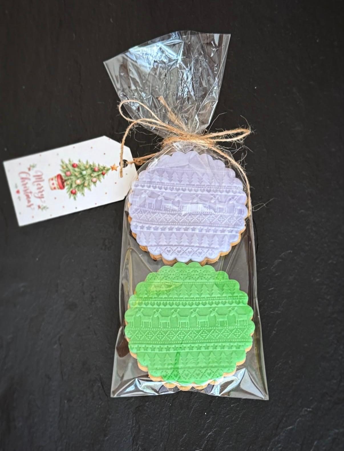 Weihnachts-Cookies mit Norwegermuster